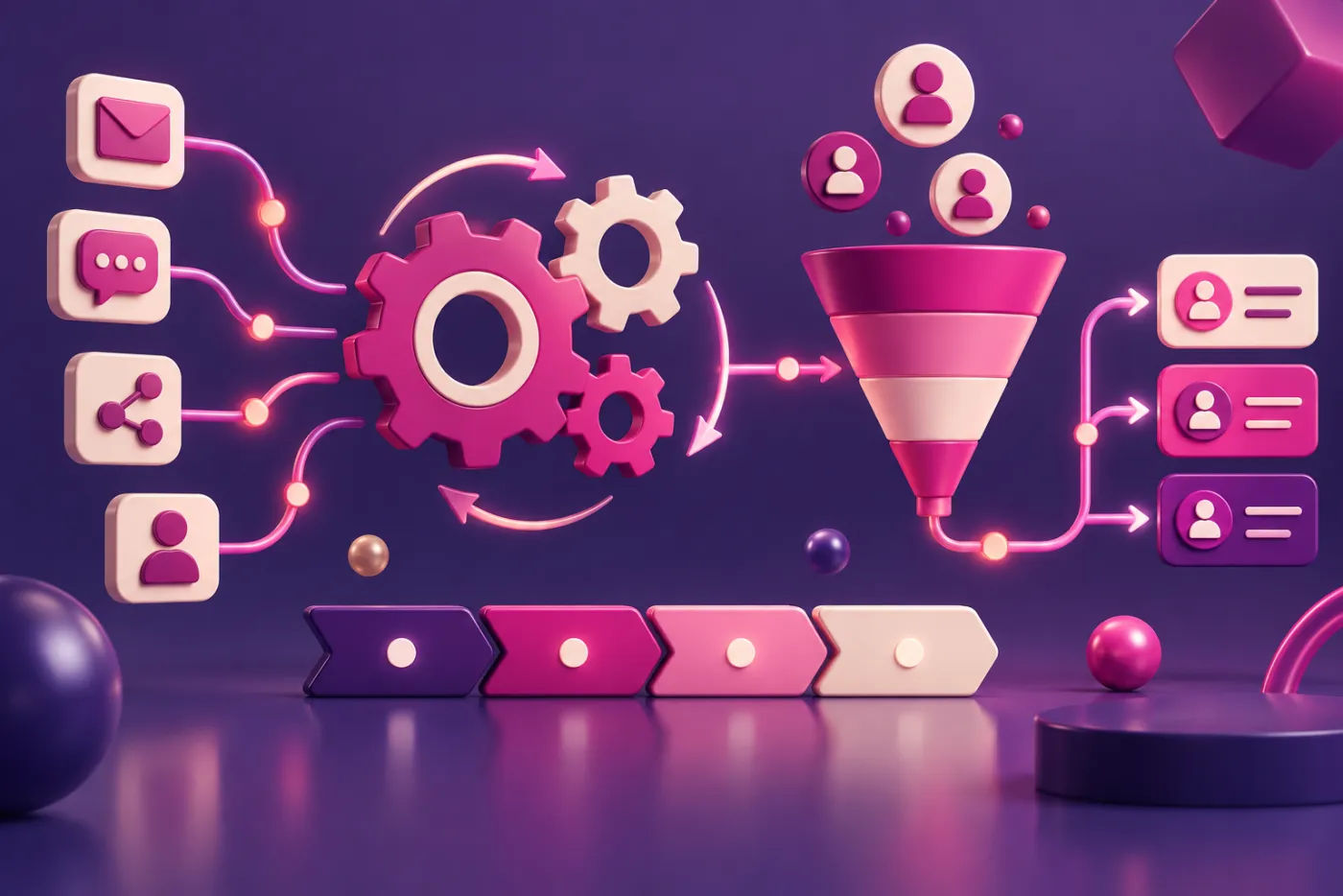 Automatización, embudos y CRM